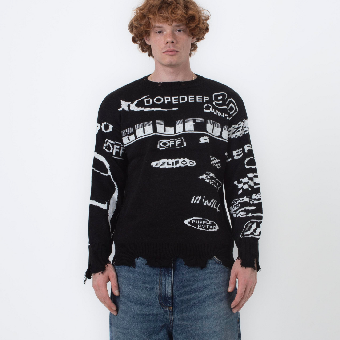 Retro Racing Loose Sweater