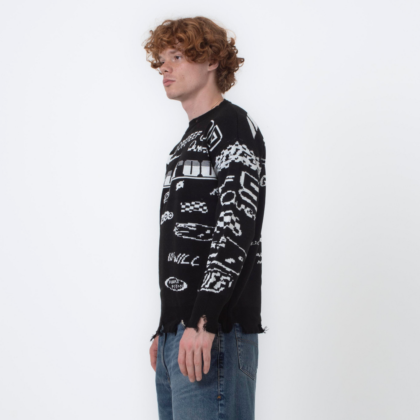 Retro Racing Loose Sweater