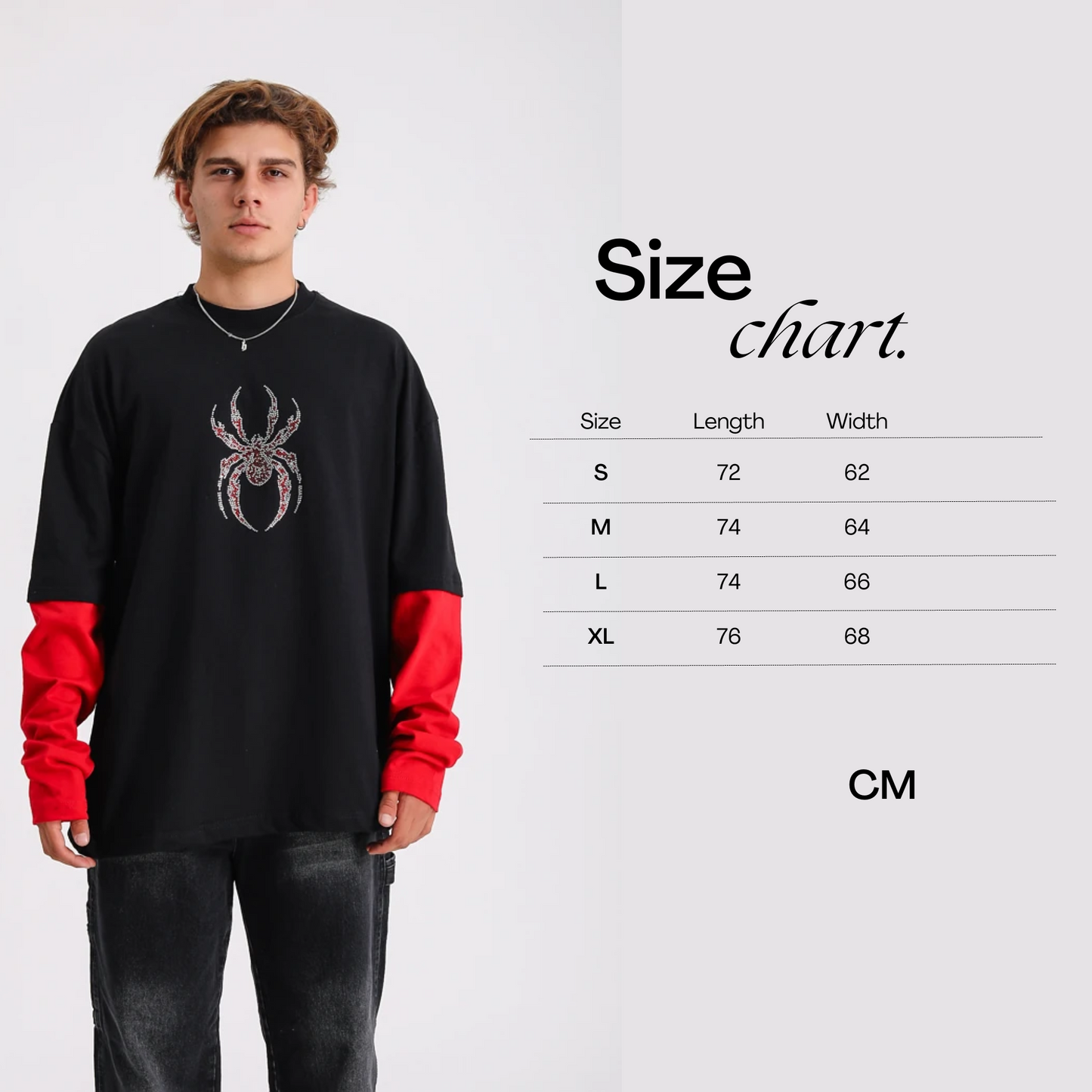 Y2k Rhinestone Spider Sweatshirt