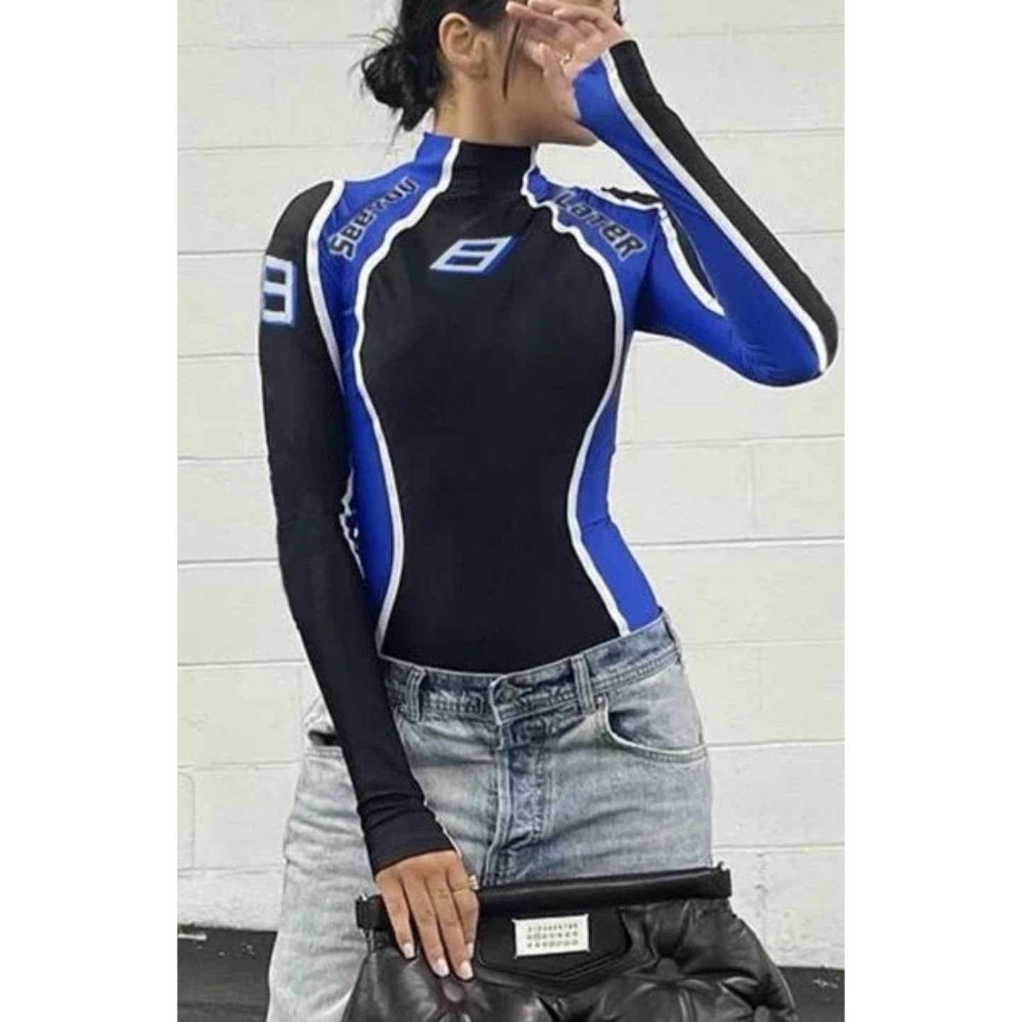 Racing Style Half Bodysuit