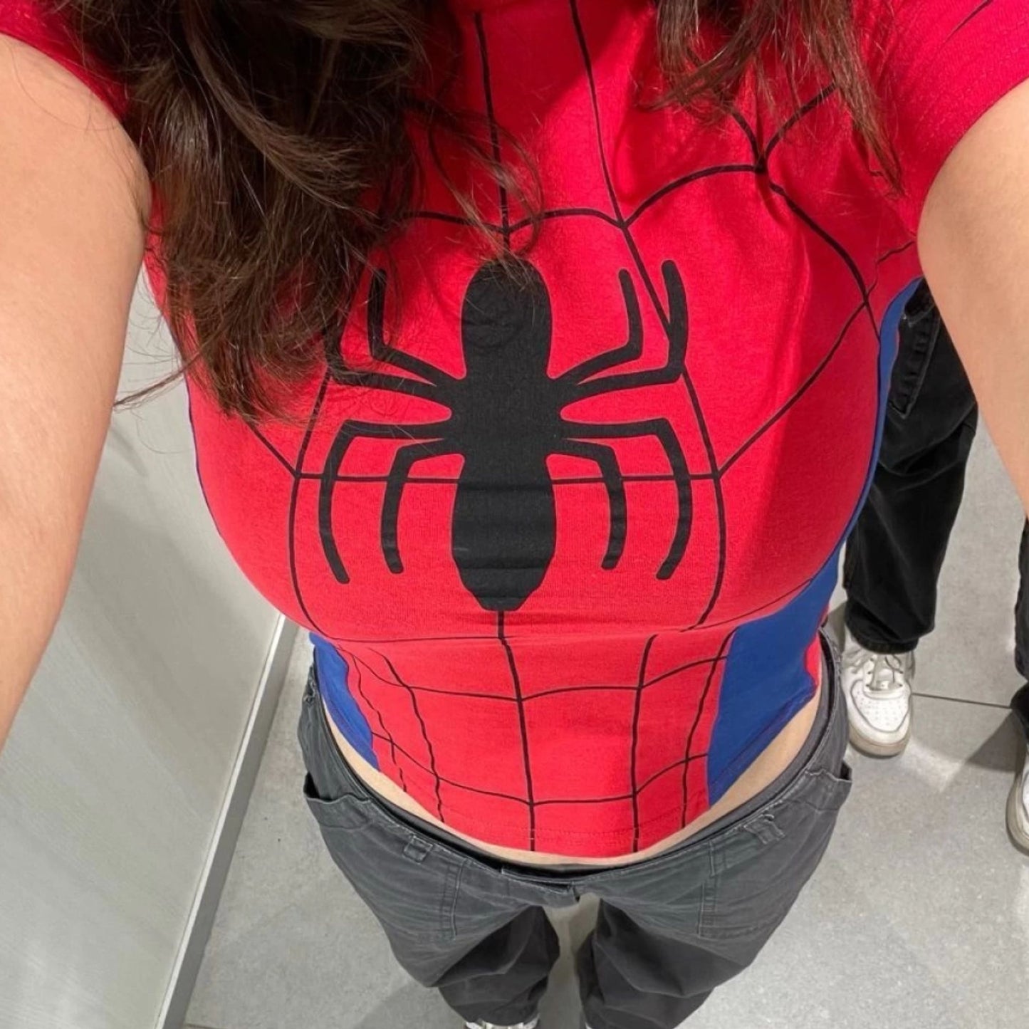 Spider Suit Crop Top