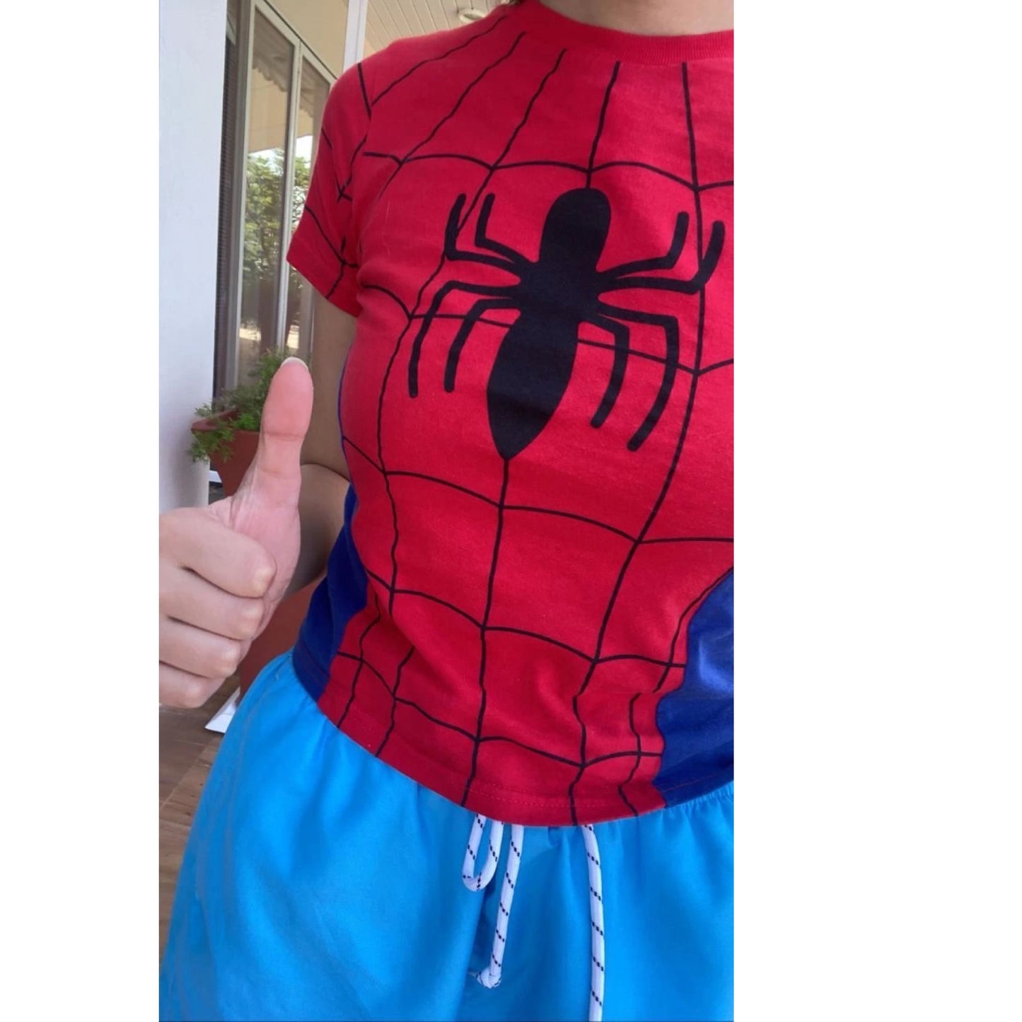 Spider Suit Crop Top